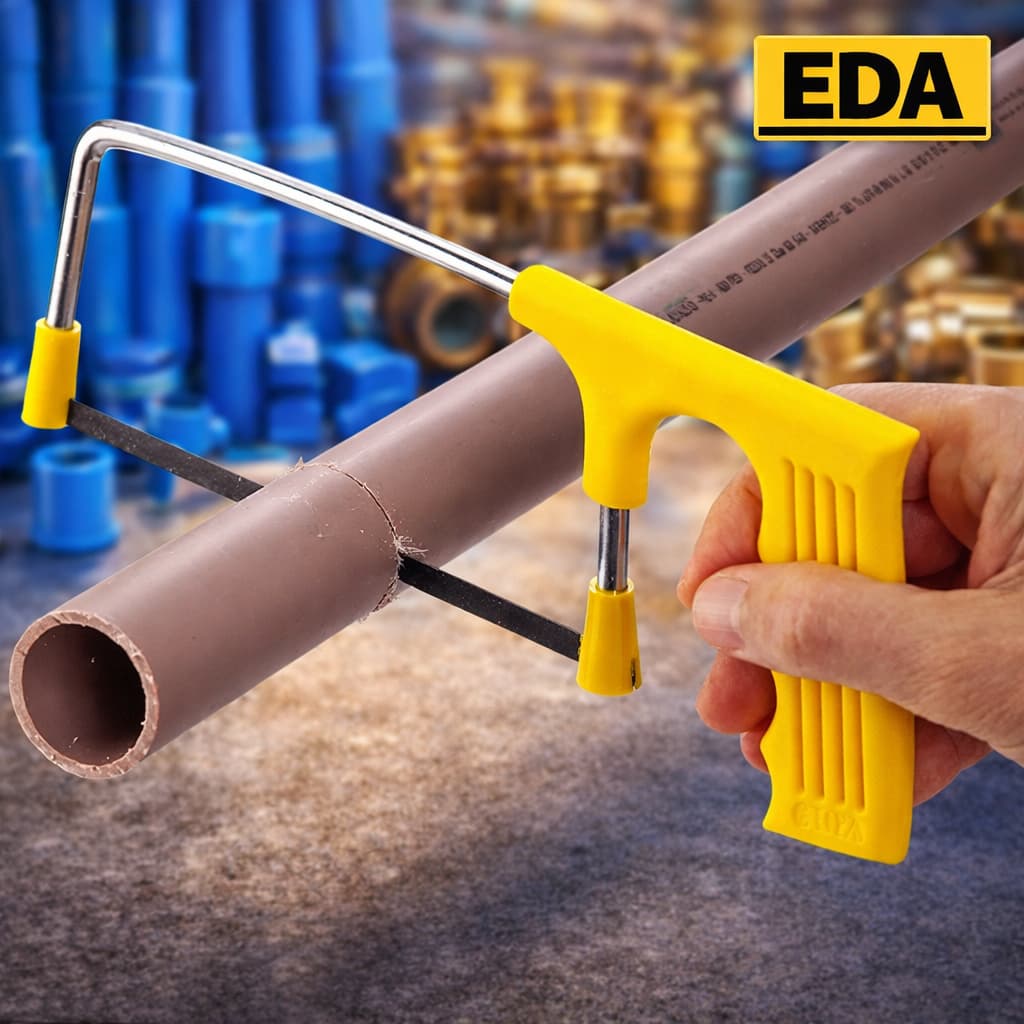 Mini Arco De Serra Tico Tico Com 5 Lâminas Extras Kit Para Serrar Manual Madeira Ferro E PVC