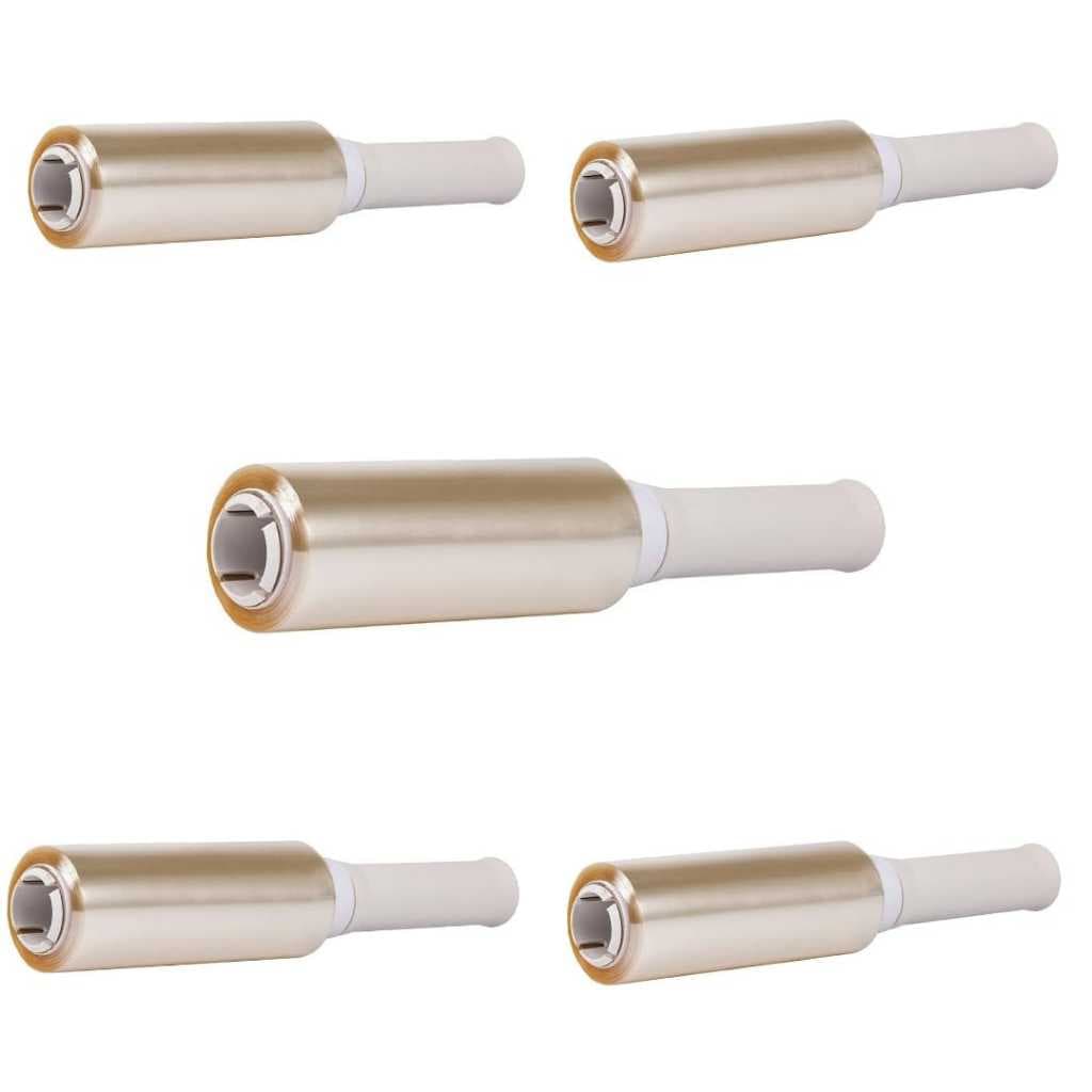Rolo Fácil Bobina Filme Pvc Rolo Multiuso 12cm x 70 Metros Com 5 Rolos