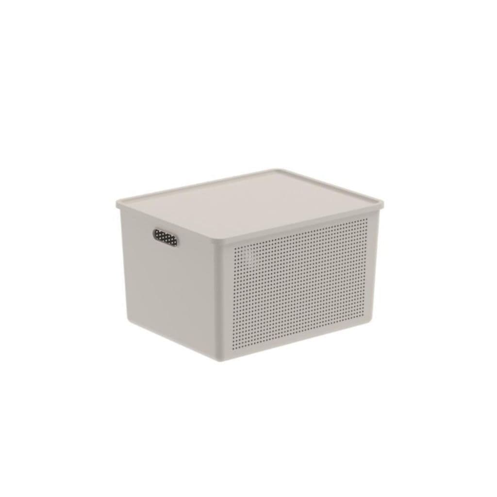 Cesto Organizador com Tampa Ou 32 Litros Linha Flow