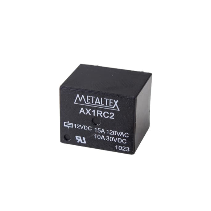 KIT 25 AX1RC2 Relé Miniatura de Potência 1 REV - Bobina de 12VCC - Capacidade de 15A - Terminais para PCI