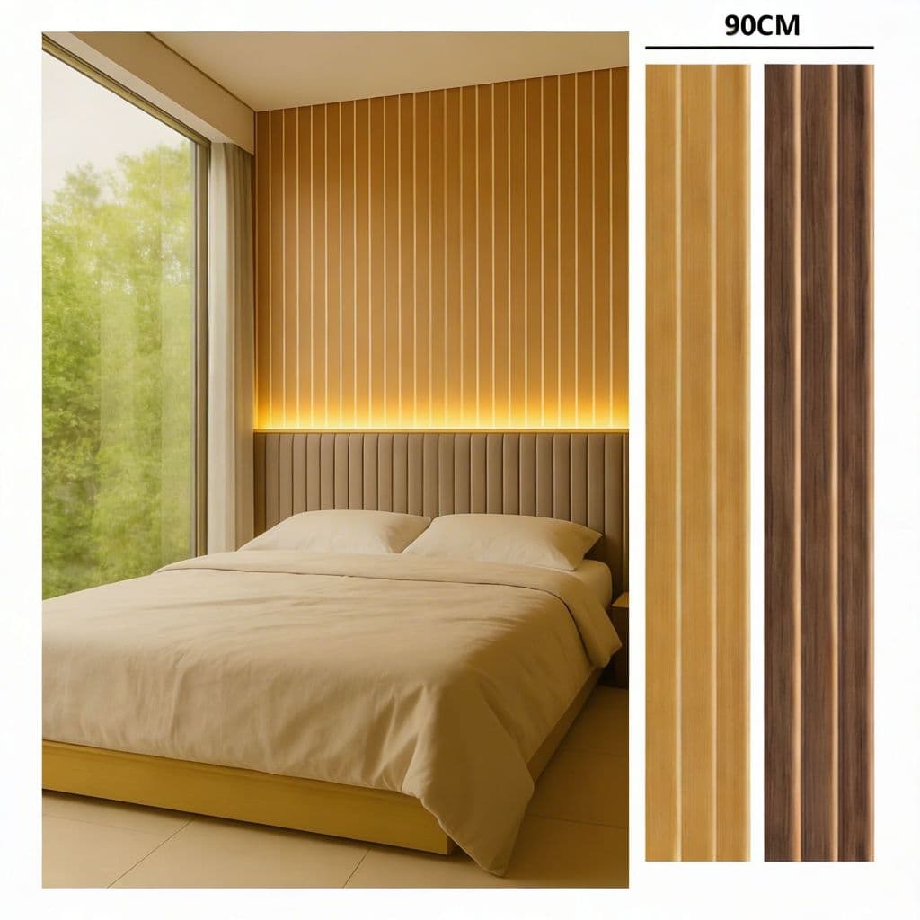 Kit até 20 Cabeceiras Placa Ripada MDF Premium 90x10 King Queen Casal Solteiro Super Luxo Envio Full
