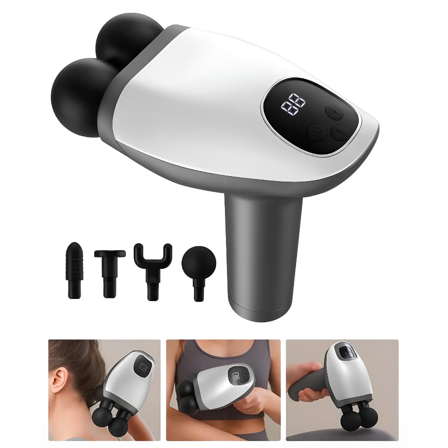Massageador Super Potente Portátil 4 em 1 Com 10 Velocidades Oasis Market Massageador de Mão