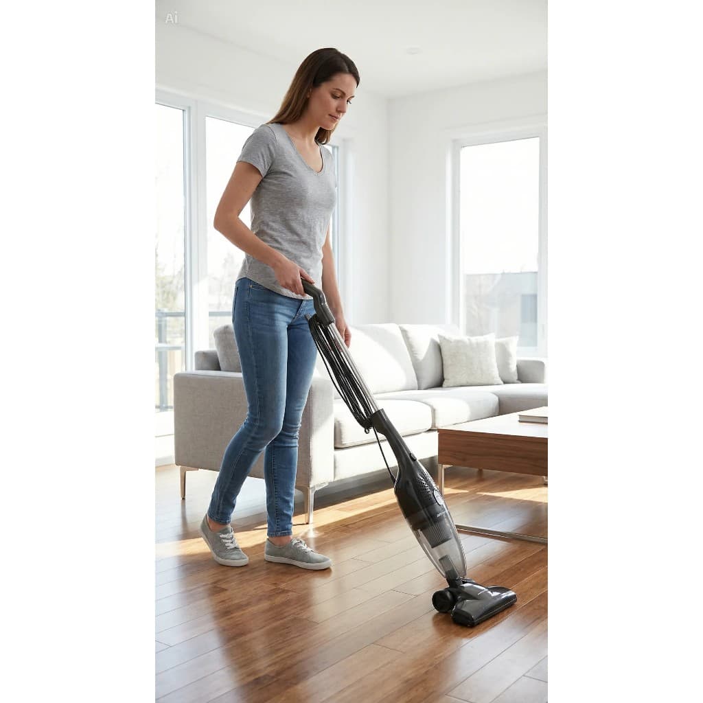 Aspirador Pó Elétrico Potente 2 Em 1 Com Fio 1 Portátil Vertical 600W Uso em Casa Carro Presente Lar