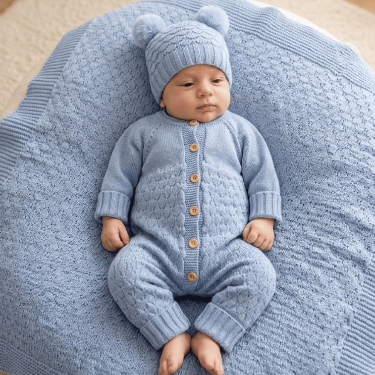 Saída Maternidade Menino Menina Jumper Fofão Macacão com Manta e Touca Kit 3 peças