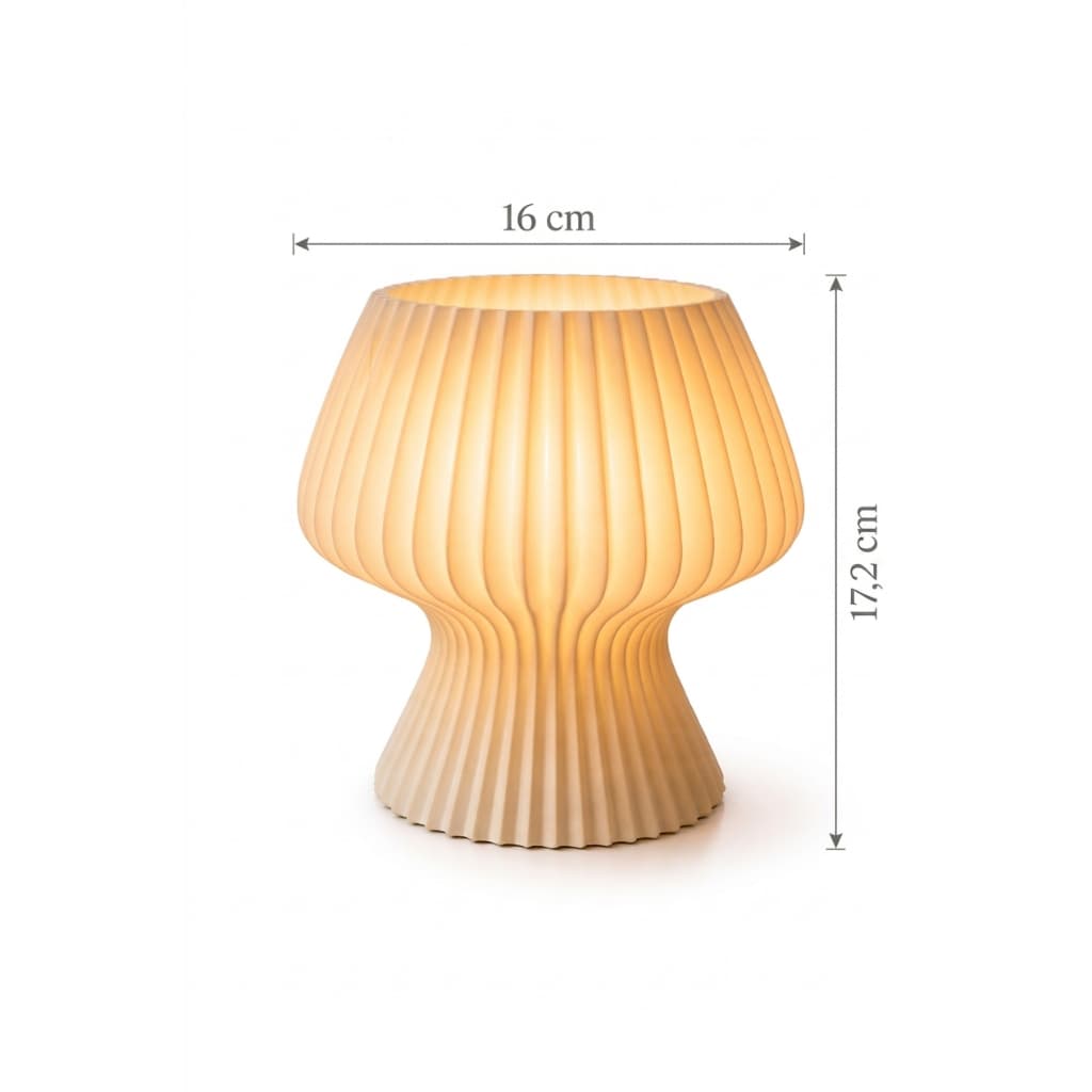Luminária Decorativa Moderna  LED Luz Quente Design Elegante para Mesa