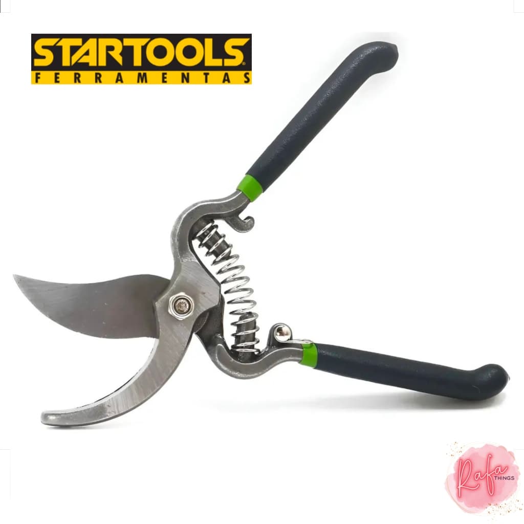 Tesoura de Poda 8 pol  (20cm) Startools Pro Profissional Com Trava Cabo Emborrachado Antiderrapante