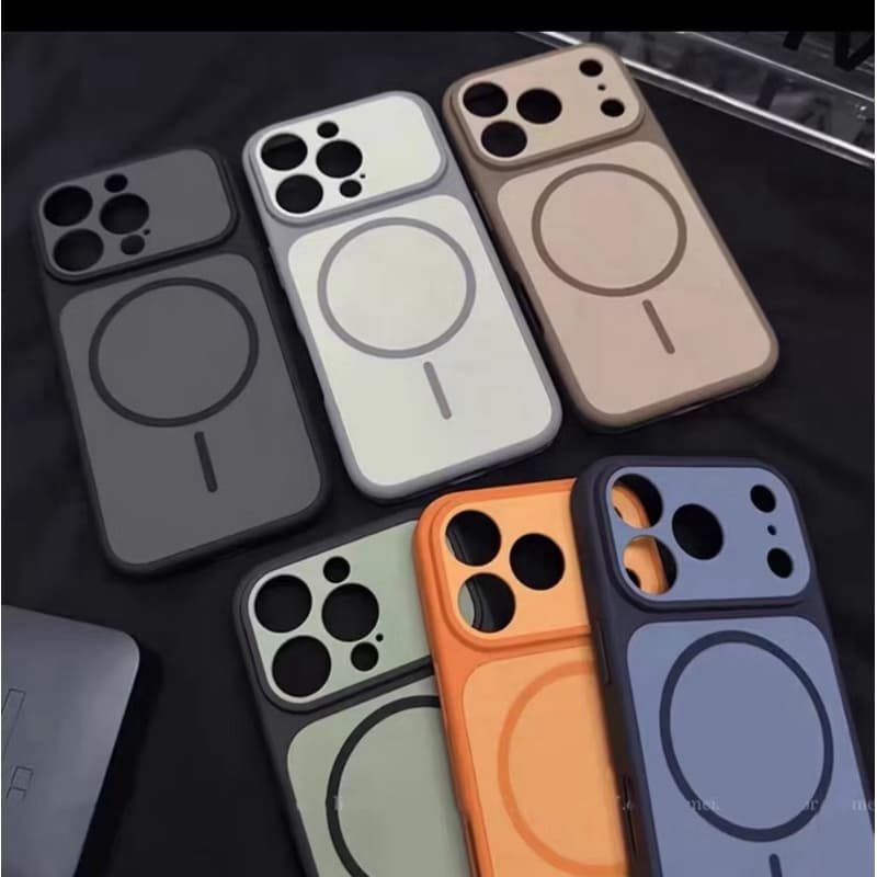 Capa para celular magnética com protetor de lente iPhone 17 pro e 17 pro Max