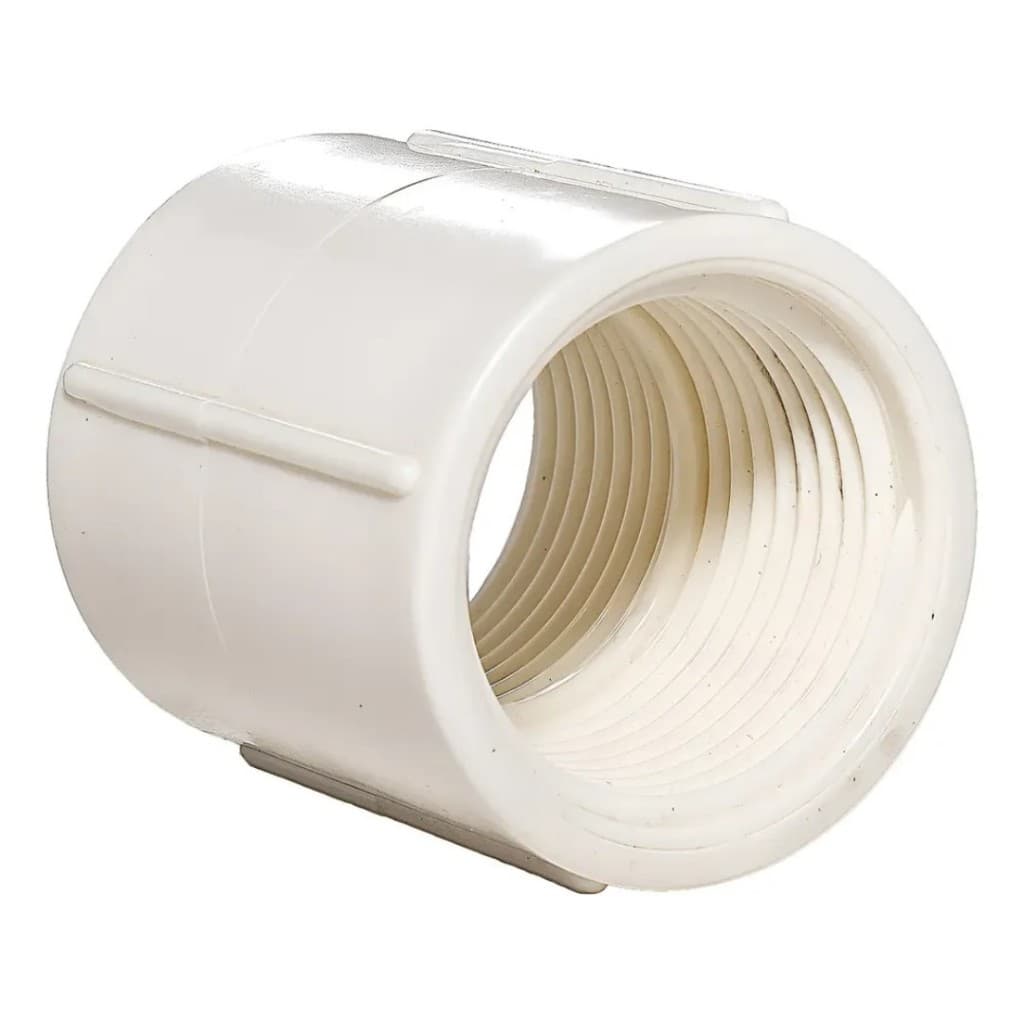 Luva Branca Roscável Pvc com Rosca 1/2 - 3/4