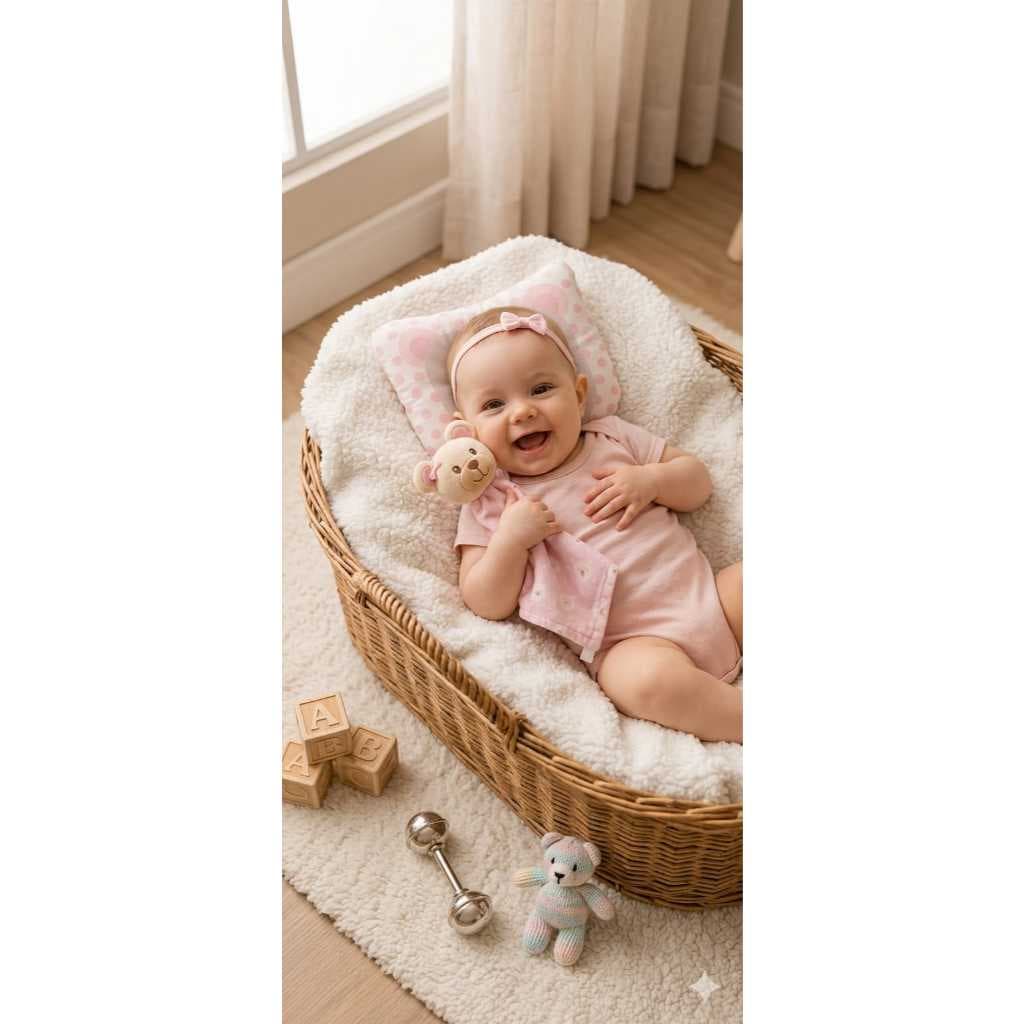 Kit Enxoval Bebe 3 Peças Combo - 1 Naninha + 1 Travesseiro + 1 Prendedor De Chupeta Menino/Menina