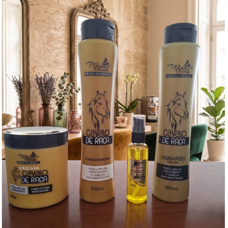 Kit Capilar Profissional Cavalo de Raça Minas Fórmula