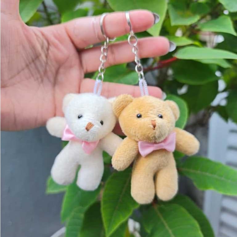 Chaveiro Urso Ursinho de Pelúcia Com Laço