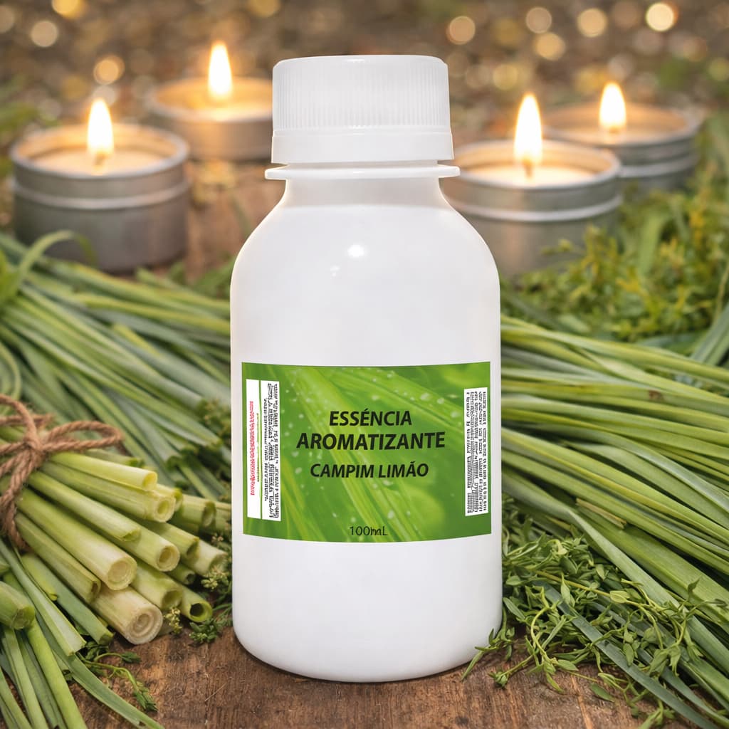 Essência Capim Limão para Velas Aromáticas Artesanais 100 ML