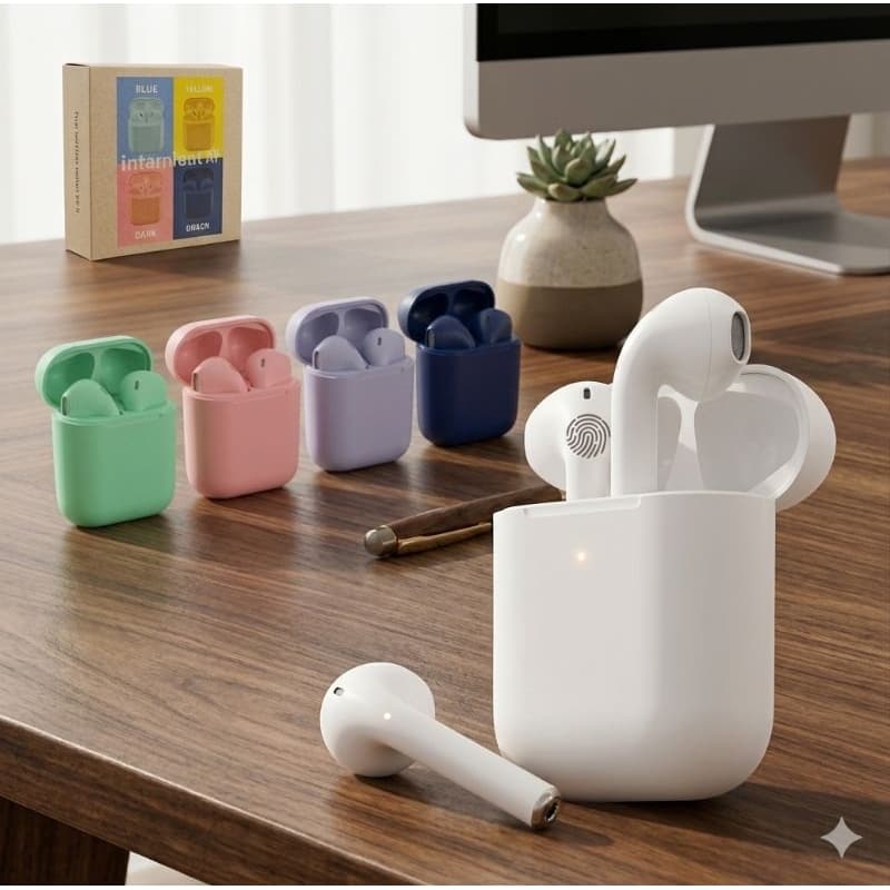 Fone de Ouvido Bluetooth COLOR com Case de Carregamento Altomex i12 InPods