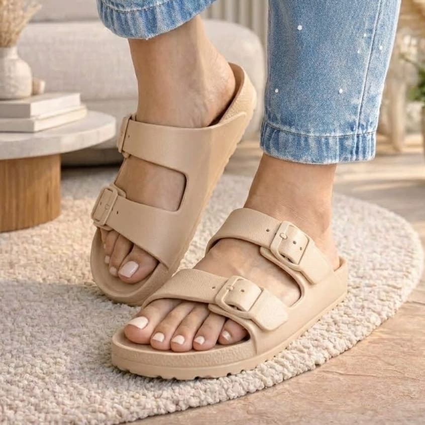 Sandália Feminina Slide Casual Chinelo Rasteirinha Ortopédico Confortável Leve e Macio - Promoção !