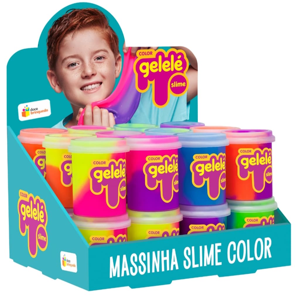 Slime Gelelé Pote Color 152G,CORES ENVIADAS ALETORIAMENTE!!