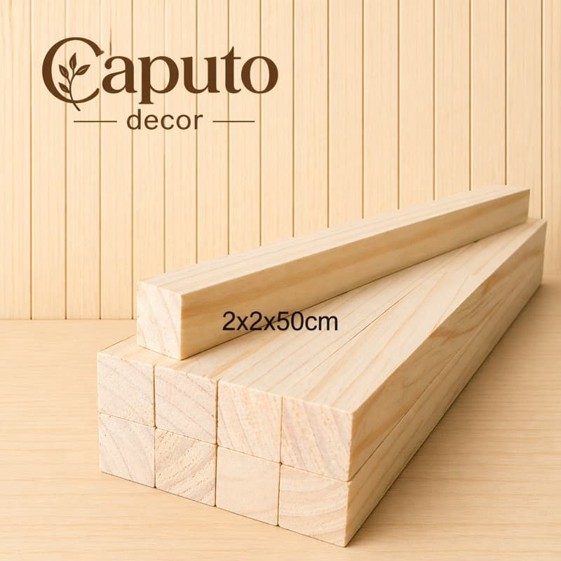 kit ripas de madeiras maciça para artesanato molduras telas de pinturas 2x2x50cm