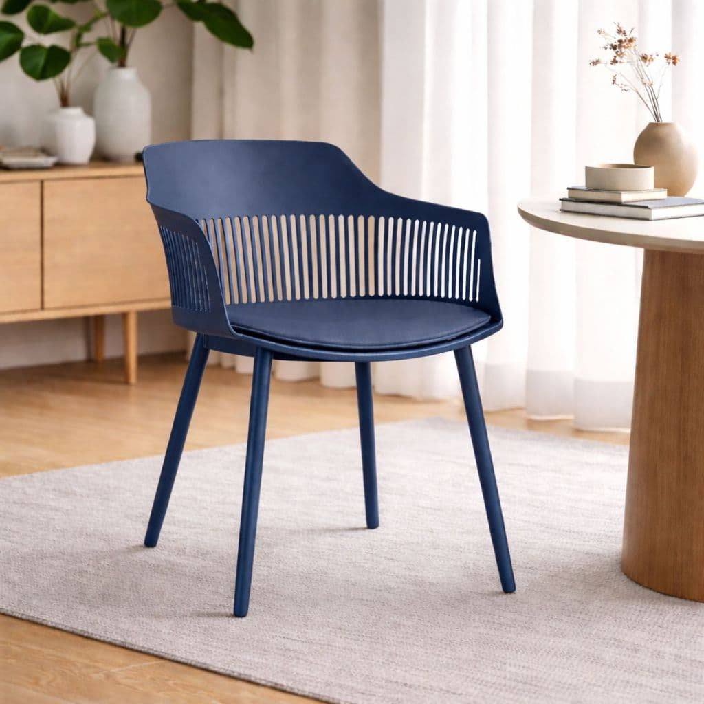 Cadeira De Jantar Marcela Moderna Couro PU Confortável Base Resistente Suporta Até 150kg