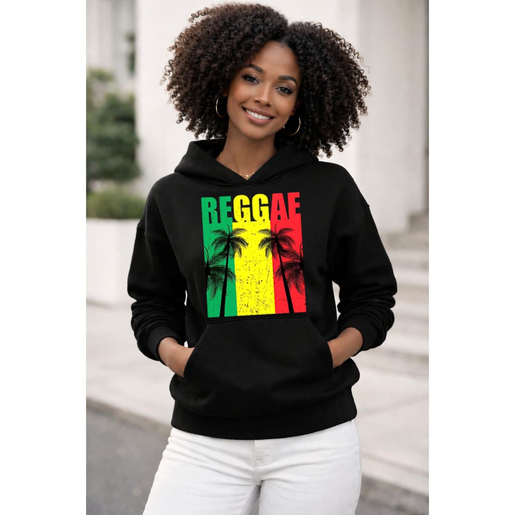 Moletom Canguru Feminino Unissex Reggae Beach Tecido Flanelado Premium — Envio Imediato!