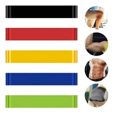KIT 5 MINI BAND COM 5 NIVEIS FISIOTERAPIA