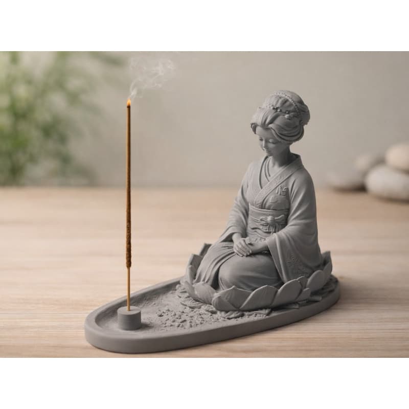 SUPORTE DE INCENSO GEISHA – ELEGÂNCIA, CALMA E ESTILO EM UM SÓ PRODUTO