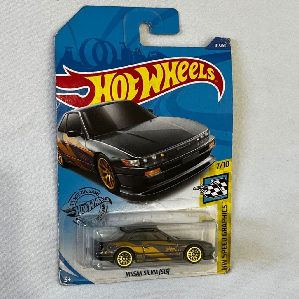 Carrinho Hot Wheels Nissan Silvia (S13) - Mattel Miniaturas - Original - Coleção HW Speed Graphics