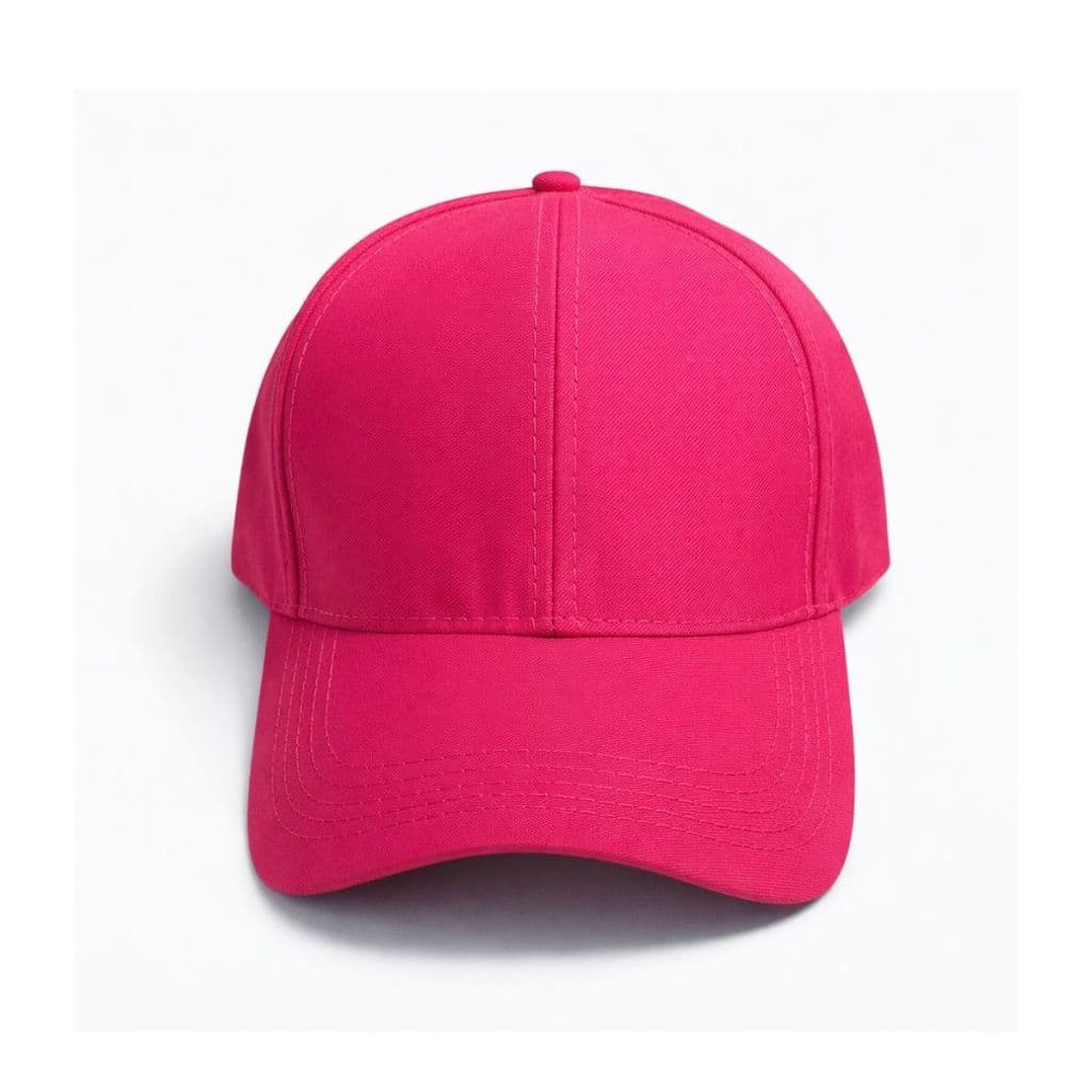 Boné Rosa Pink Aba Curva Liso Ajustável Premium Unissex Masculino Feminino Casual