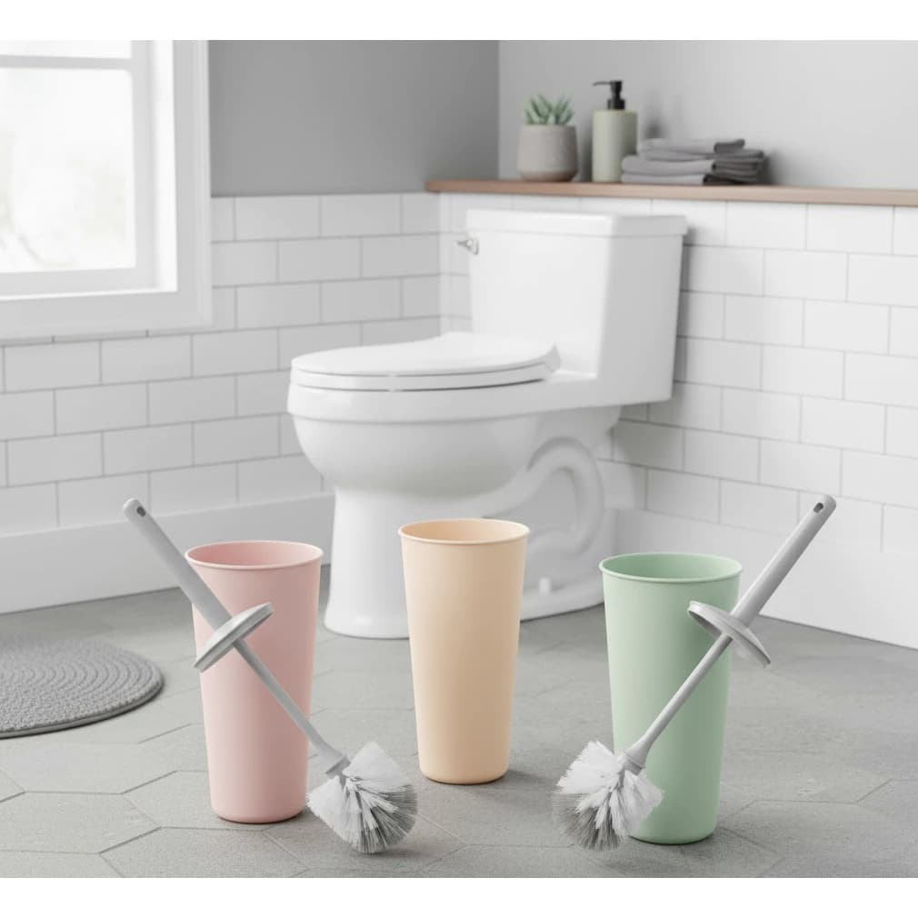 Escova Sanitária Com Suporte Color Plástico Banheiro Limpeza Top