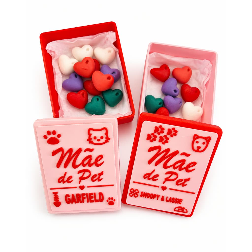 Caixinha Personalizada Com Sabonetinhos - Dia das Mães - Mãe de Pet Gato Cachorro Presente Criativo