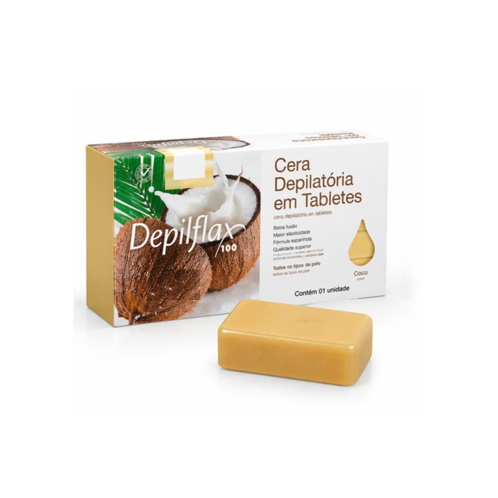 Cera Quente 50g Depilflax Original Corpo Buço Rosto Natural Mel Coco Negra Hortela Morango