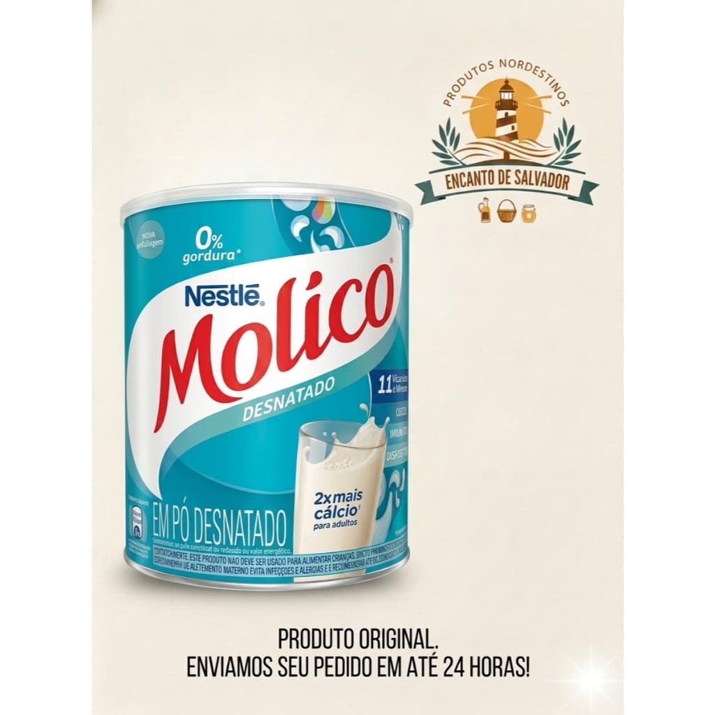 Leite Molico em pó desnatado Lata 280g