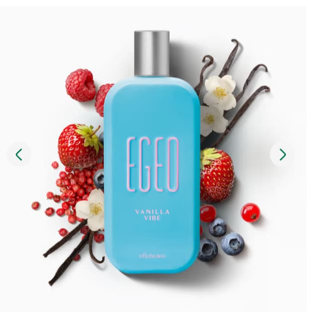 Egeo Vanilla Vibe Desodorante Colônia 90ml, Boticário.