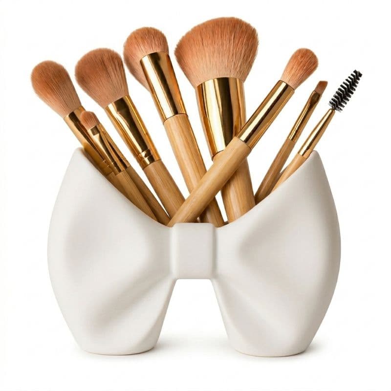Porta-Pincéis Criativo Formato Laço – Organizador Decorativo