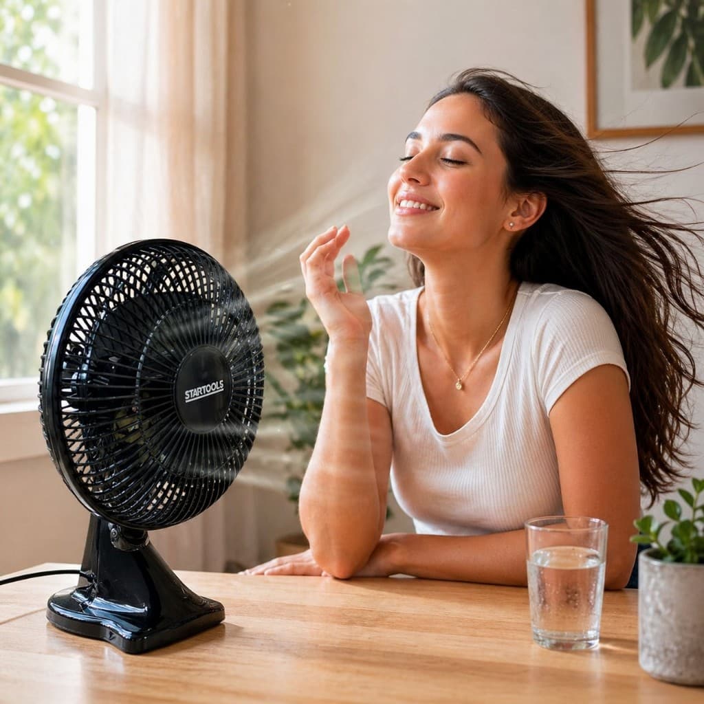 Ventilador Mesa Portatil 220v Potente Oscilante Compacto Uso Domestico Varias Cores