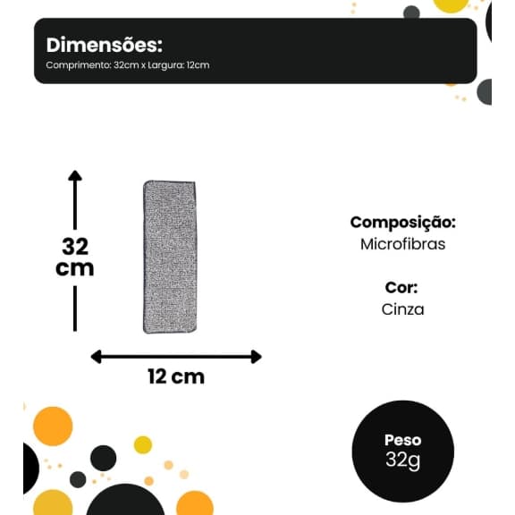 Kit 2 Refil para Mop Flat 5Litros