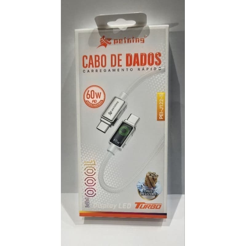 Cabo de carregador, carregamento rápido Display led