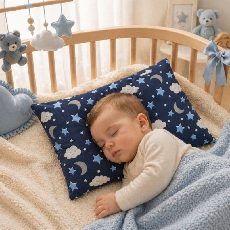 Travesseiro para bebê - Infantil Hipoalergênico 100% algodão. Conforto e Segurança para o Sono do Seu Bebê
