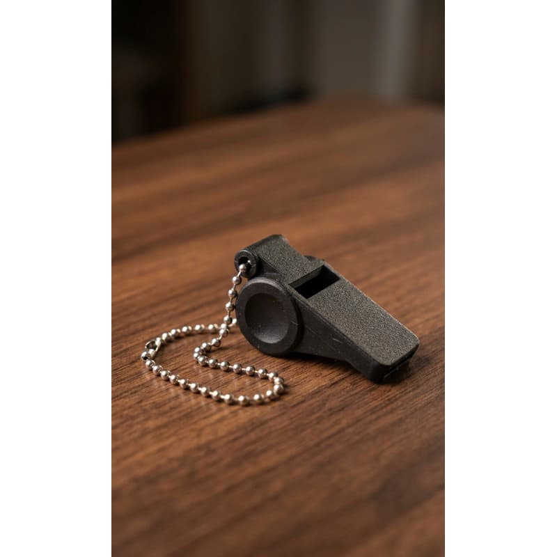 Apito profissional com Corrente para Mochila ou Chaveiro