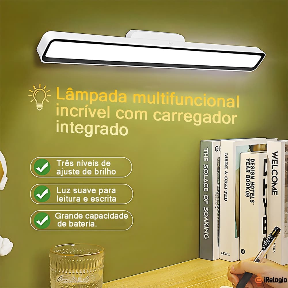 Luminária De Mesa Recarregáve Sem Fio Usb Luz De Maquiagem Magnética Pode Ser Fixada Em Qualquer Lugar