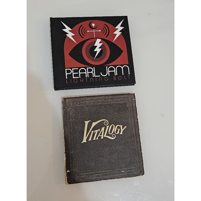 lote 2 cds pearl jam vitalogy lightning bolt