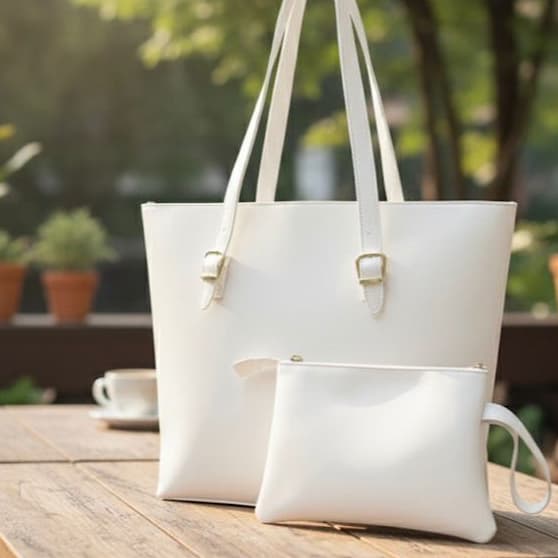 Bolsa Feminina Sacola Grande com Necessárie Pratica para o Dia a Dia Trabalho Dia das Mães