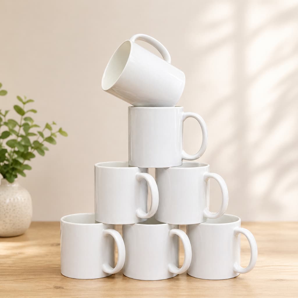 Caneca Branca Para Sublimação 325ml Porcelana