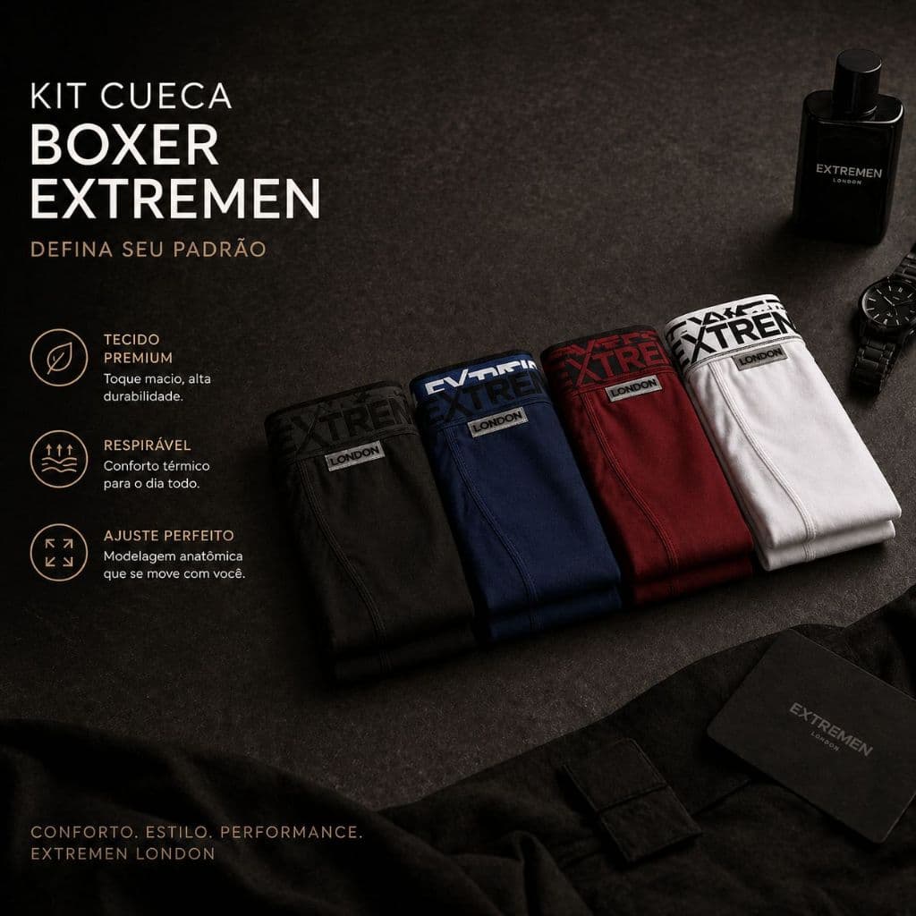 Kit com 10 cuecas box boxer microfibra lisa e estampada NR