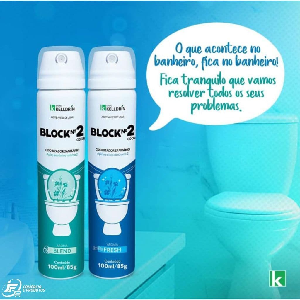 Block Odorizador Sanitario Nº 2 Blend 100ml/85g - Kelldrin