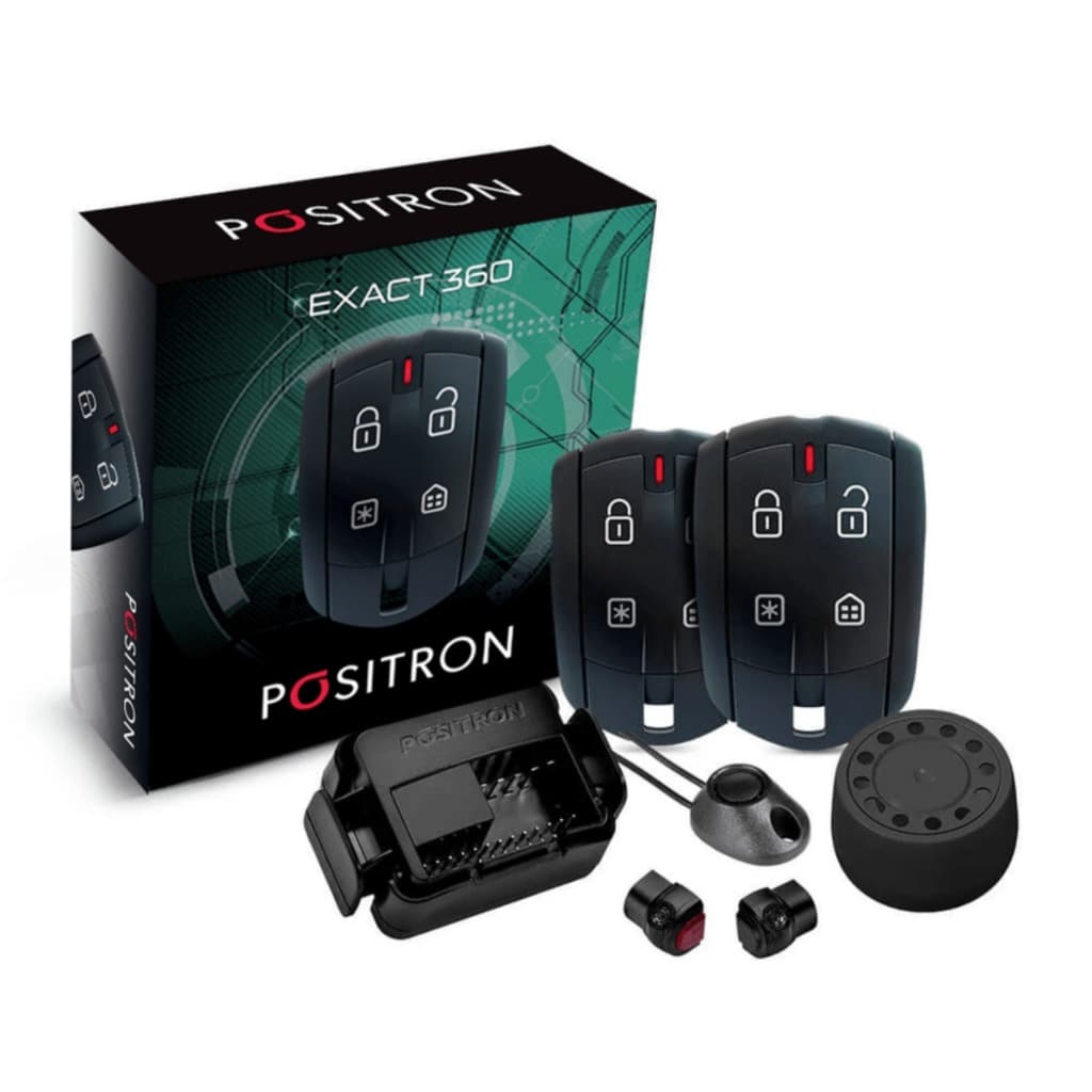 Alarme Automotivo Para Carros Positron Cyber Exact 360 Universal Função Pânico EX360
