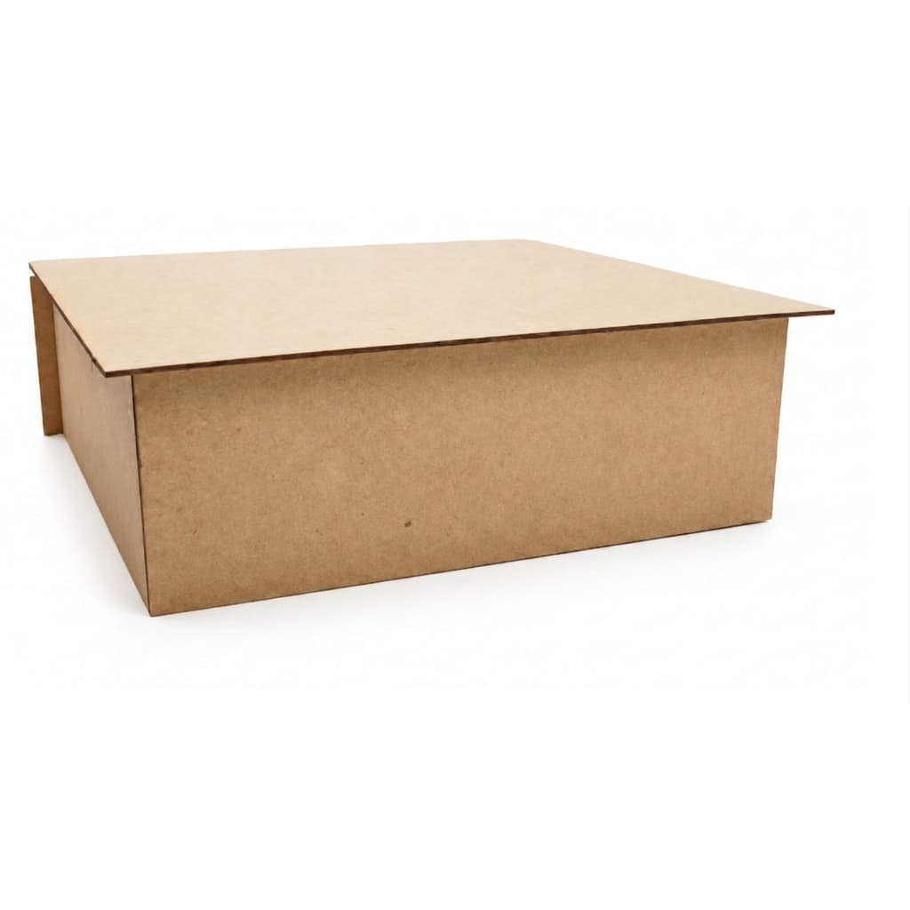 Kit 25 caixas cartonadas Modelo SLIM 20x15x4 Papelão Cinza Corte e Vinco