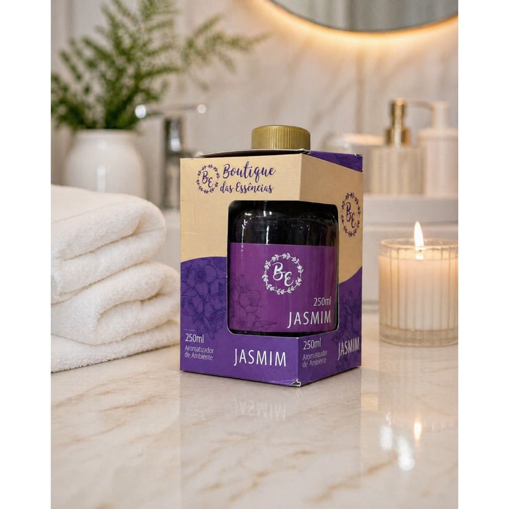 Aromatizador de Ambiente Jasmim 250ml Boutique das Essências – 1 Unidade