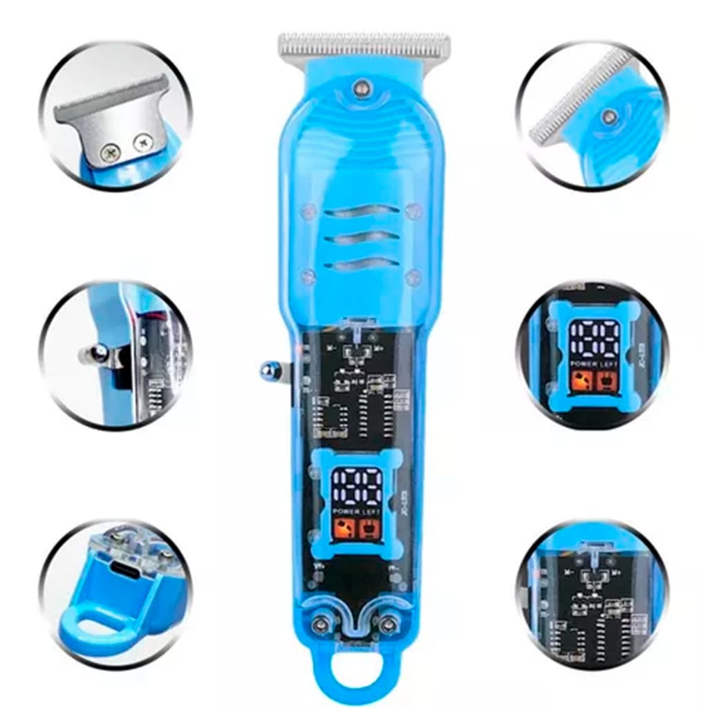 Máquina  Corta Cabelo  Pro Transparente Hair Clipper