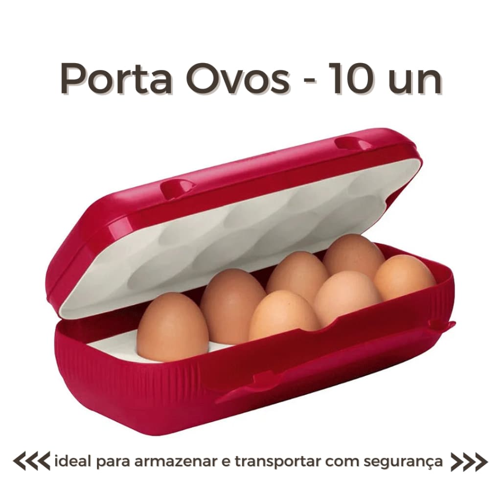 Porta Ovos 10 UNIDADES Tupperware Original Conservação e Segurança para sua Geladeira TRANSPORTAR VIAGEM