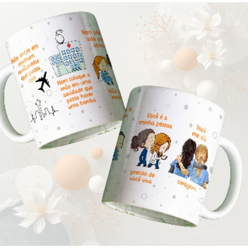 Caneca Grey's Anatomy Personalizada | Presente para Fãs da Série | Você é a Minha Pessoa