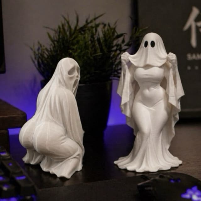 kit Fantasma halloween engracado criativo 3D Decorativo para casal quarto Setup Gamer Meme Mesa Gamer Presente Geek